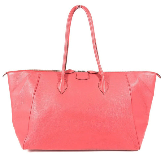 Hermes Paris Bombay Color Taurillon Clemence Boston Bag Shoulder Leather Red Shoulder Bag
