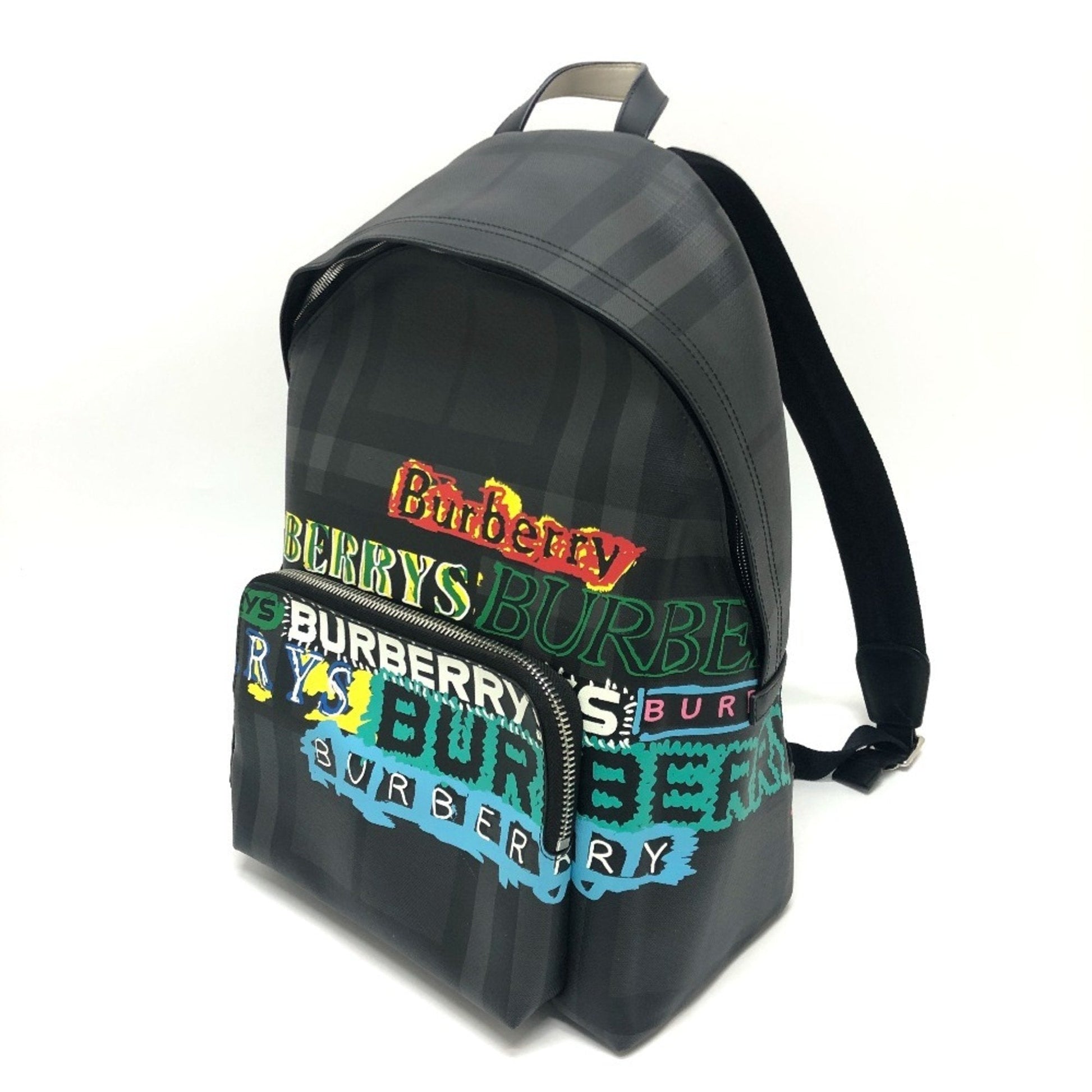 Burberry Multi Color Pvc Backpack Gray