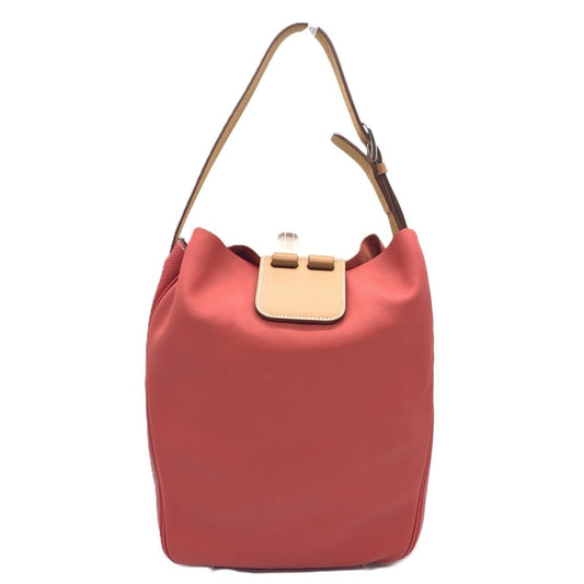 Hermes Color Taurillon Clemence Swift Shoulder Bag Leather Red