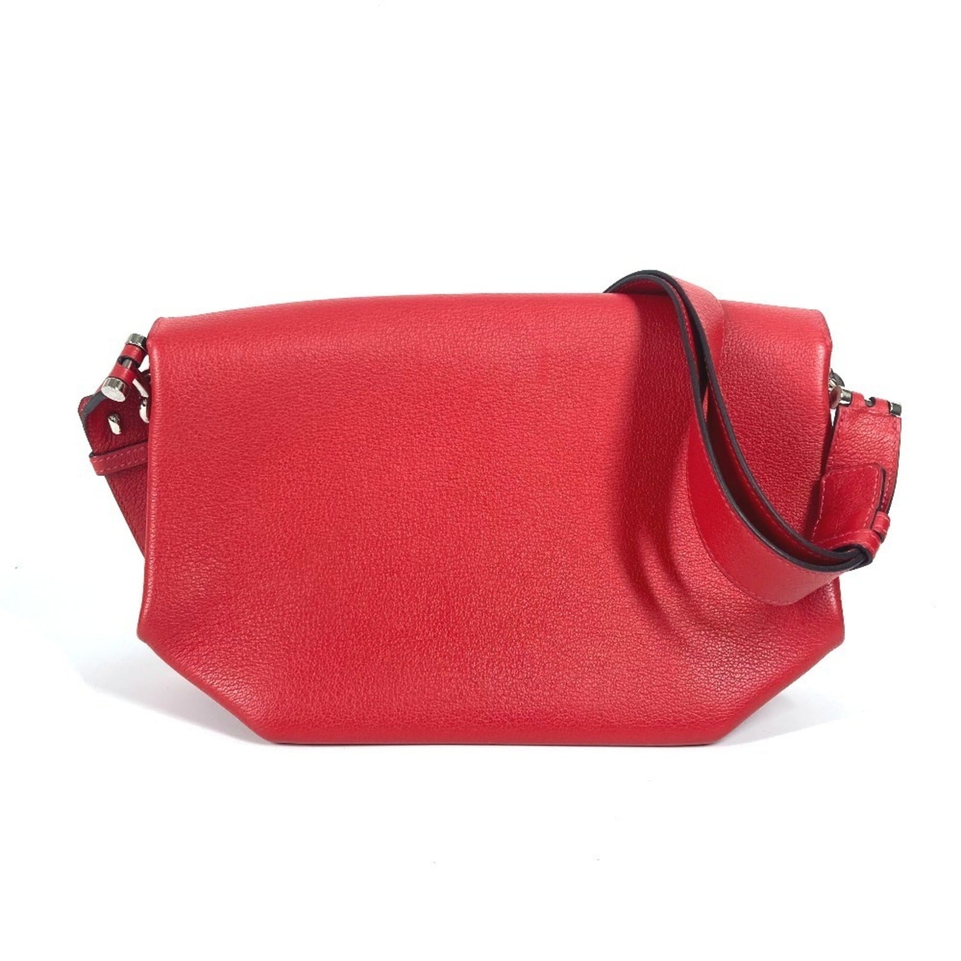 Hermes Color Pochette Shoulder Bag Red Pink