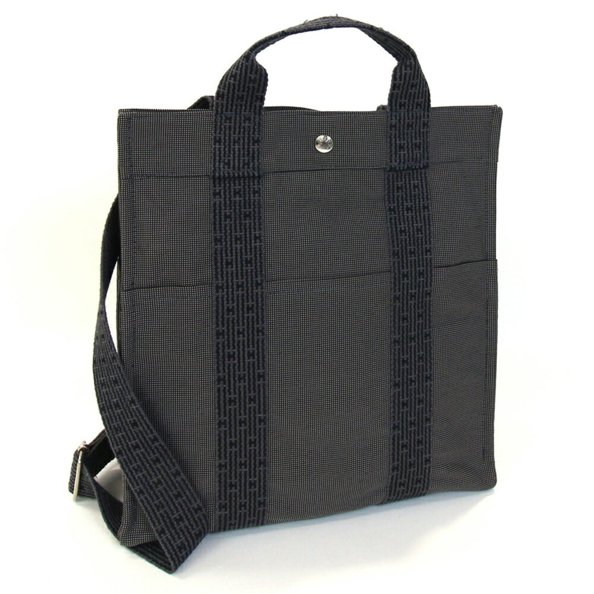 Hermes Backpack Canvas Gray Canvas Backpack 14