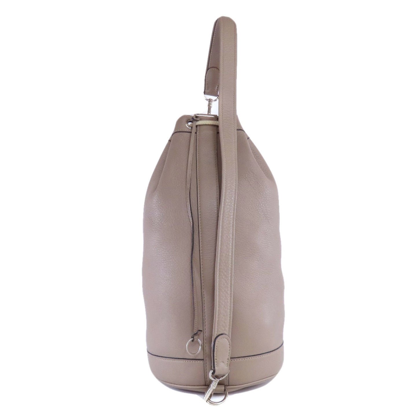 Hermes Tote Bag Leather Gray