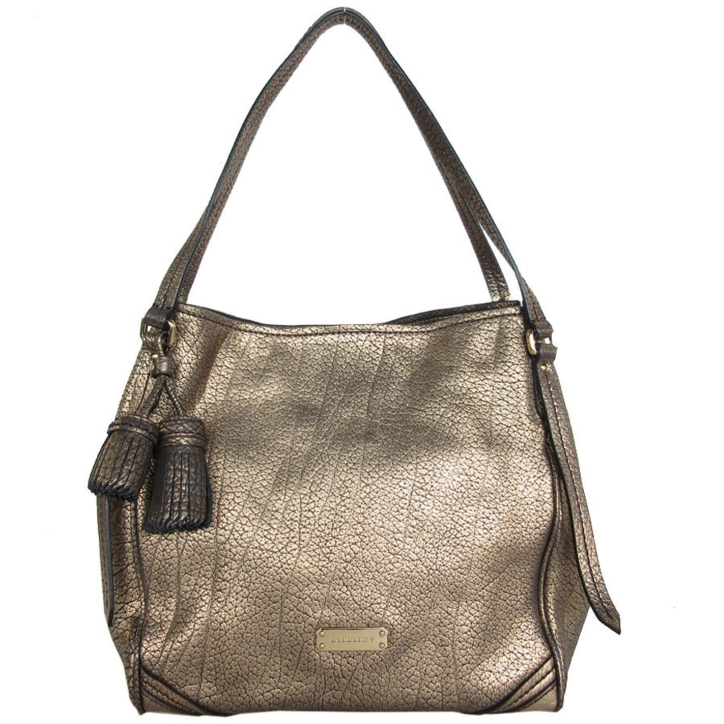 Burberry Shoulder Bag Leather Gold