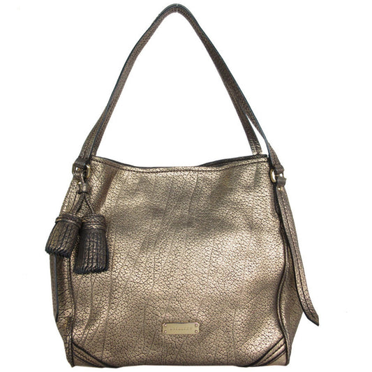 Burberry Shoulder Bag Leather Gold