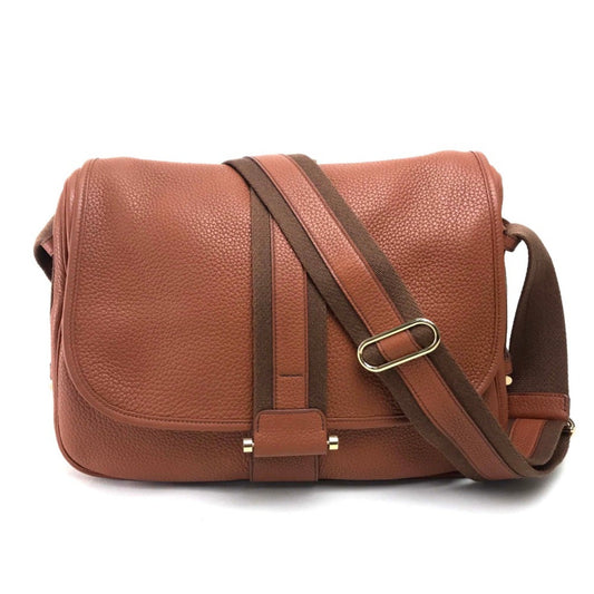 Hermes Shoulder Bag Leather Brown Shoulder Bag 5
