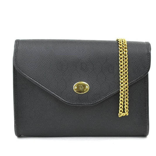 Dior Handbag Christian Shoulder Bag 17 Leather Black
