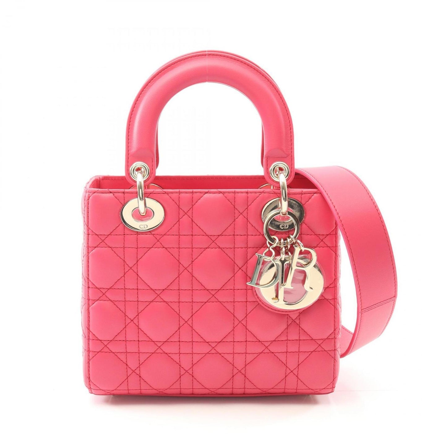 Dior Handbag Christian 6 Leather Pink