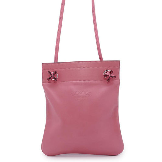 Hermes Kara Rose Azalee Swift Shoulder Bag Leather
