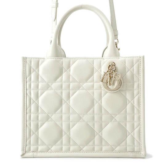 Dior Handbag Christian 2 Leather White