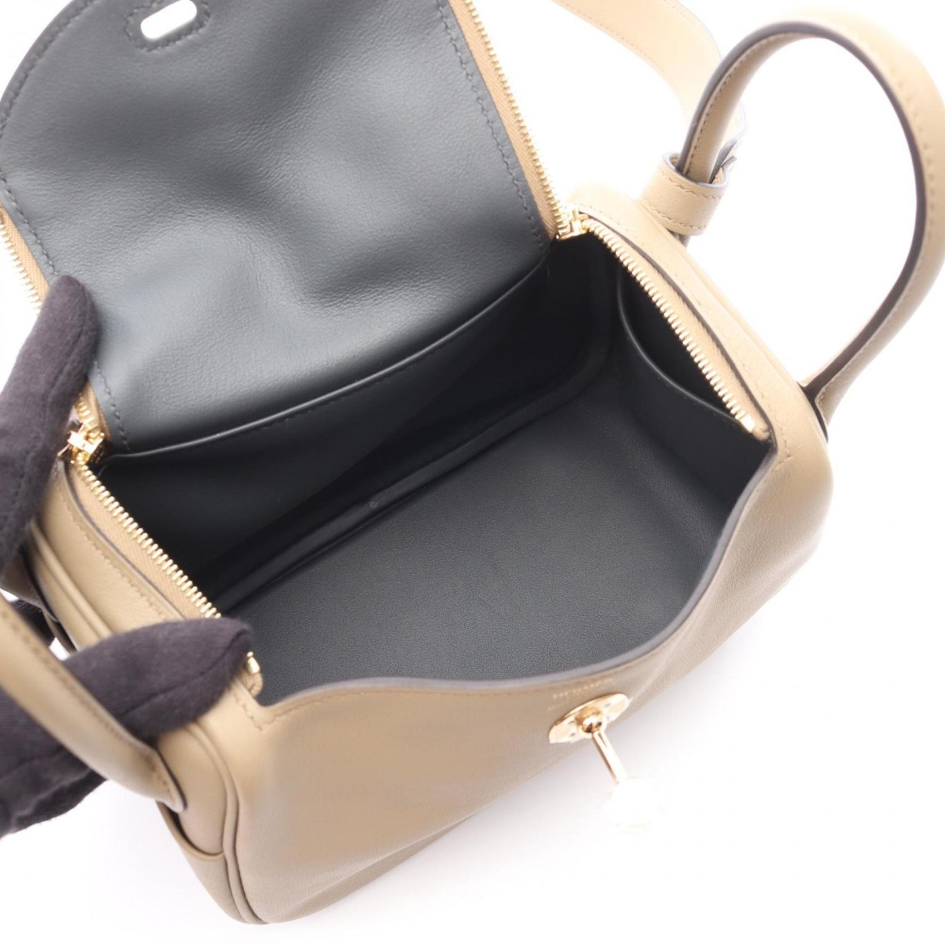 Hermes Swift Shoulder Bag Leather Brown