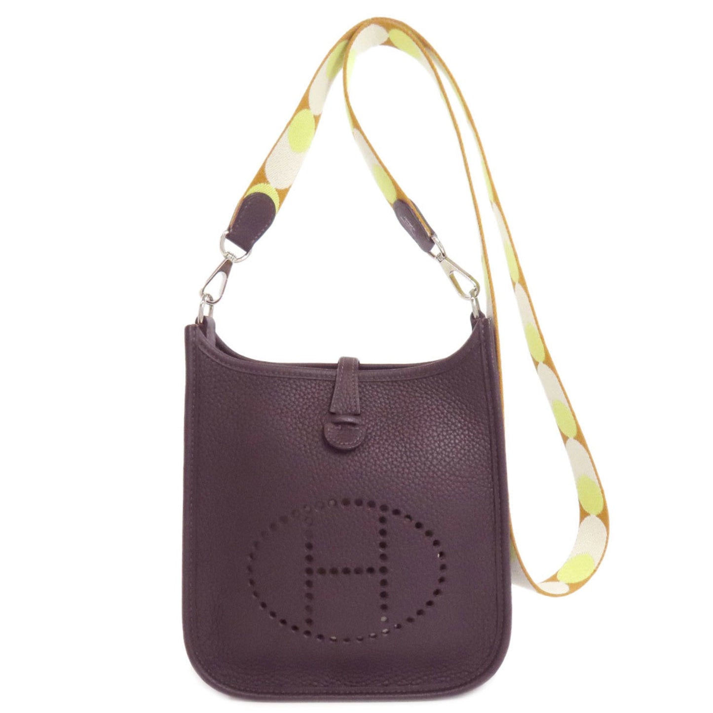 Hermes Evelyne Dark Shoulder Bag Brown