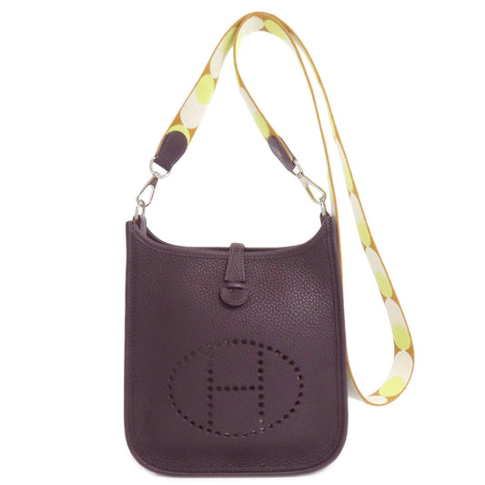 Hermes Evelyne Dark Shoulder Bag Brown