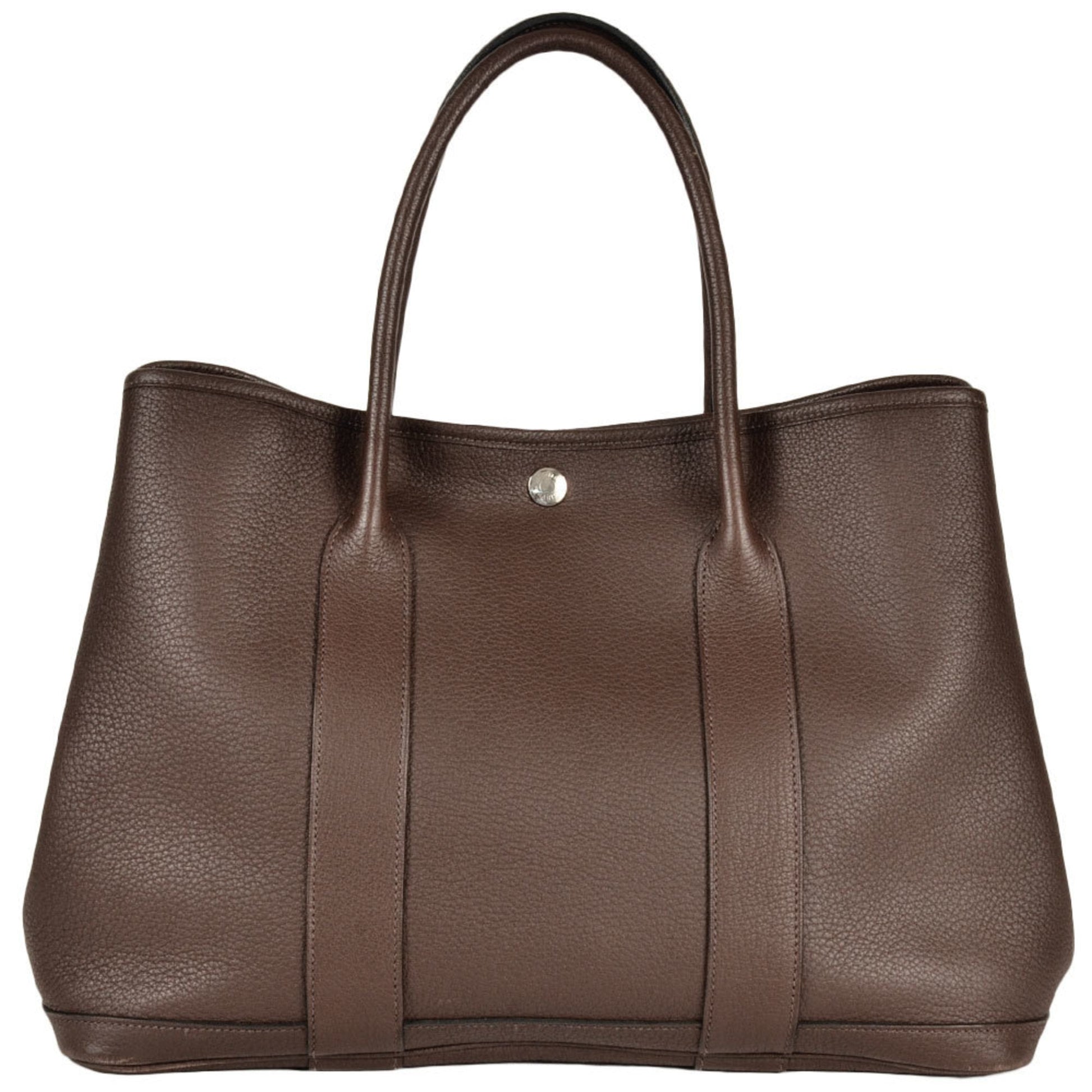 Hermes Negonda Tote Bag Leather Brown Tote Bag 3