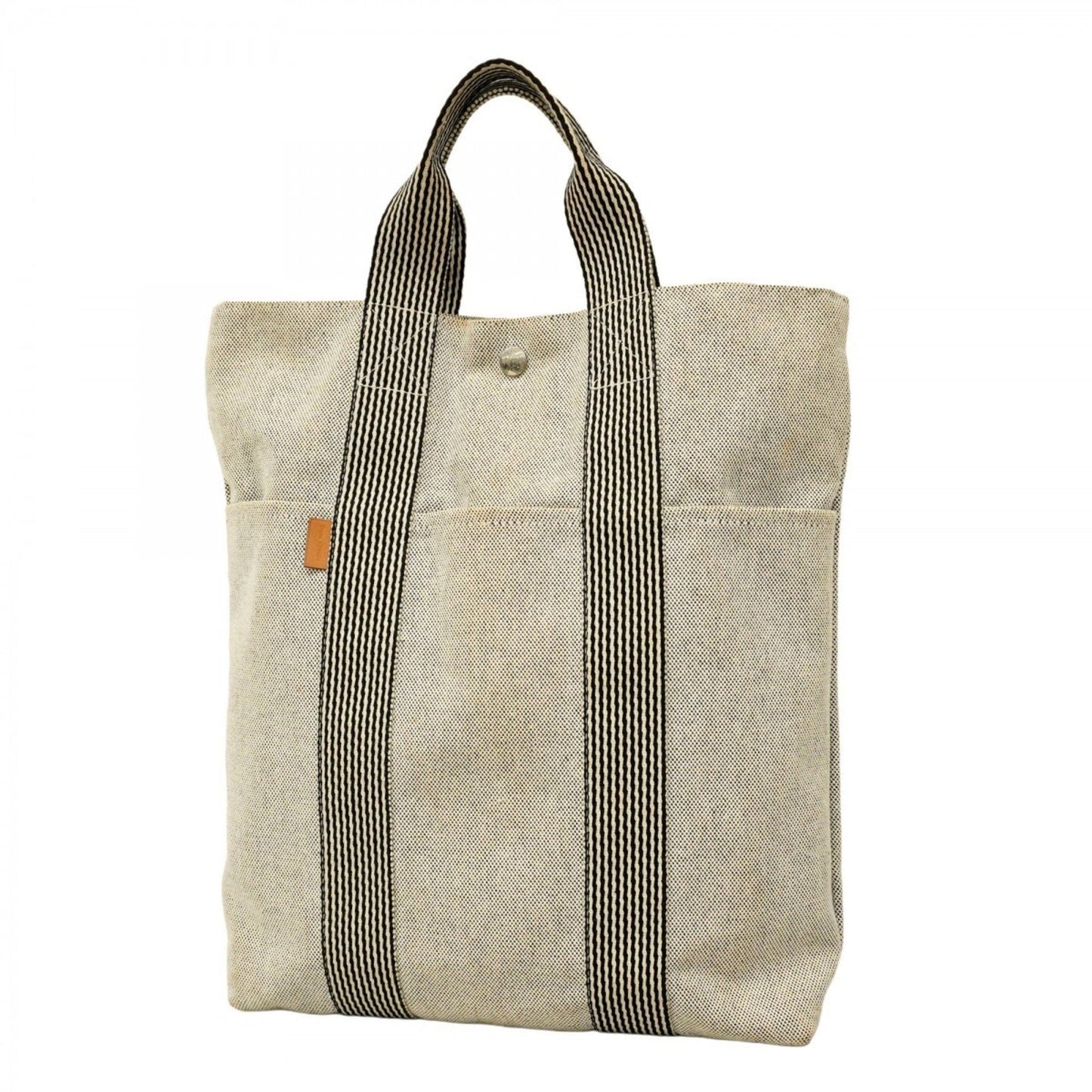 Hermes Tote Bag Canvas Gray Canvas Tote Bag