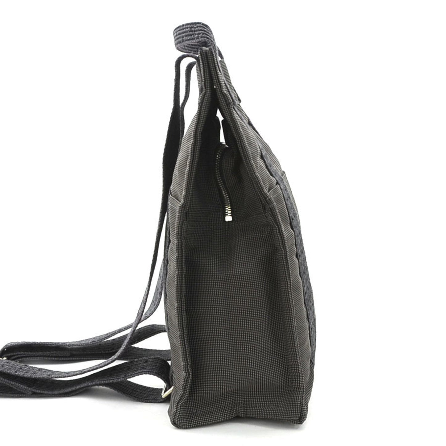 Hermes Dark Backpack Canvas Gray