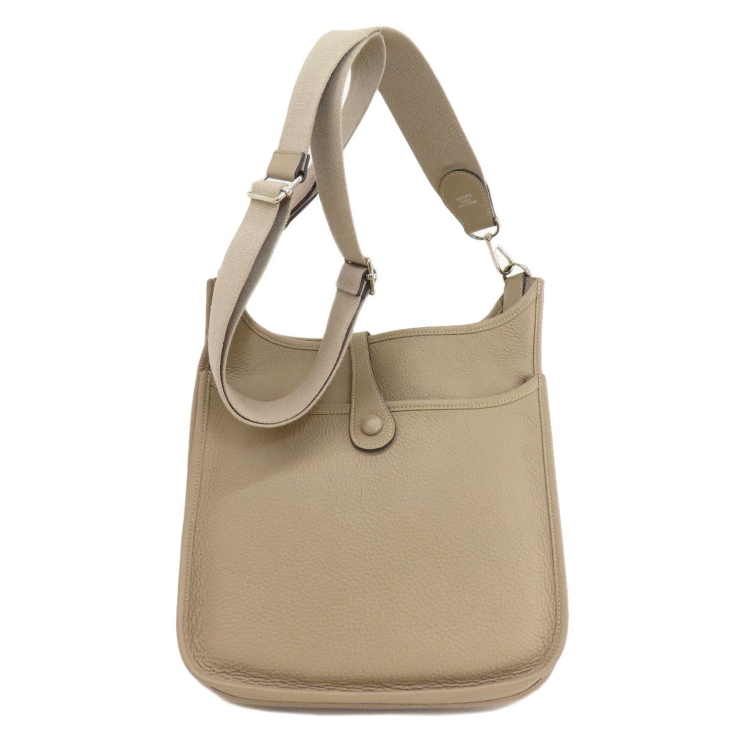 Hermes Gris Tourterelle Shoulder Bag Leather