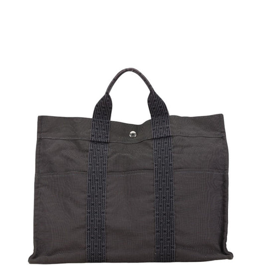 Hermes Tote Bag Canvas Gray Tote Bag 15
