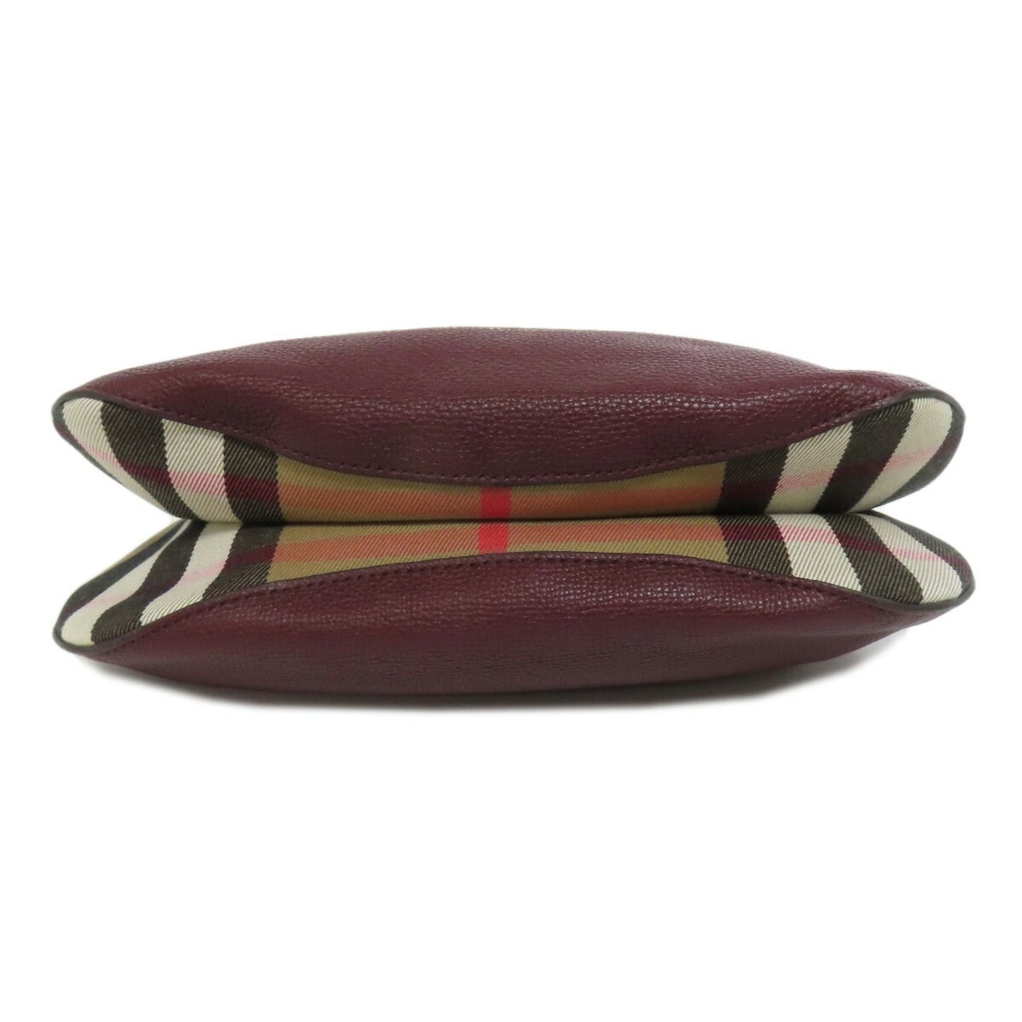 Burberry Bordeaux Shoulder Bag Leather