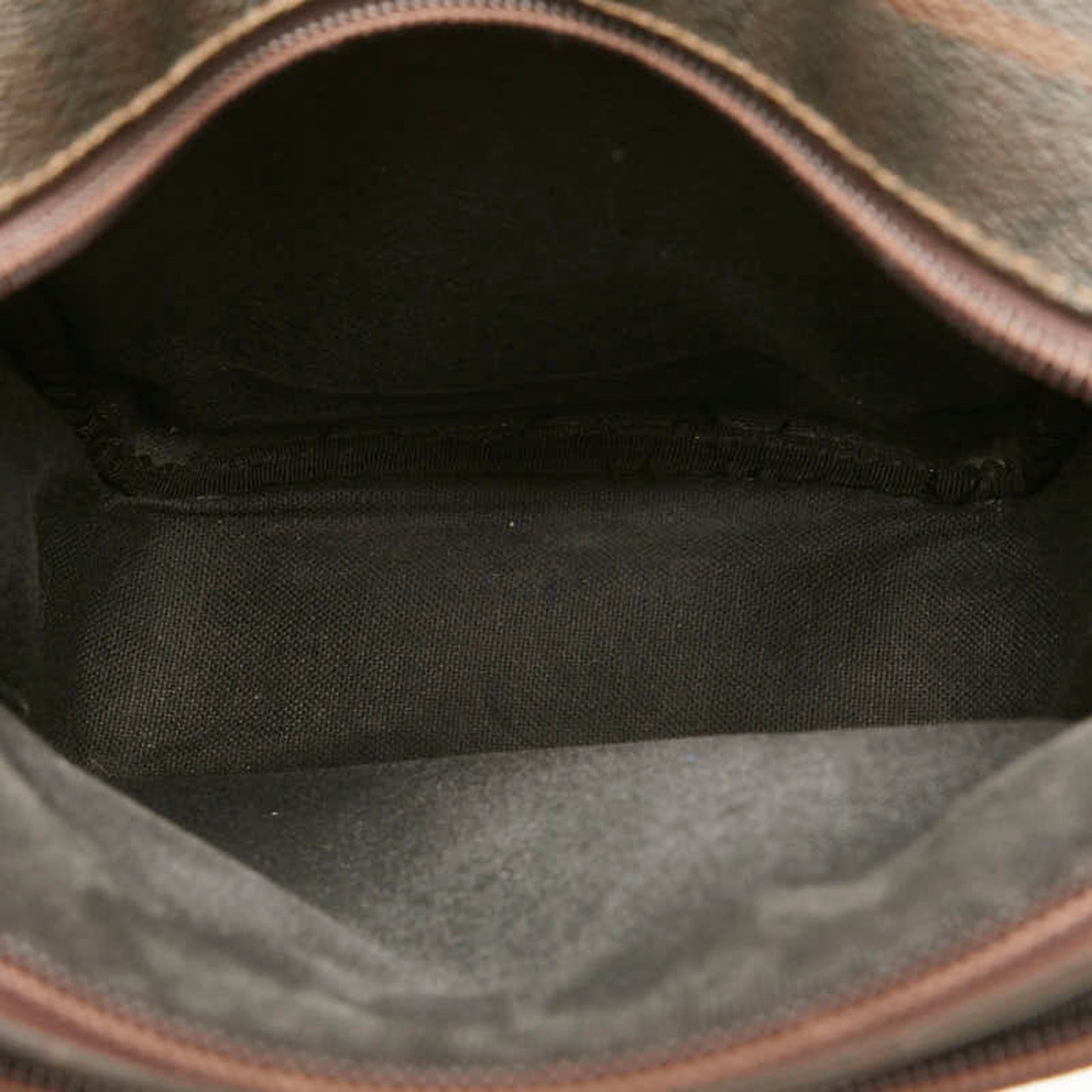 Burberry Pvc Shoulder Bag Leather Brown