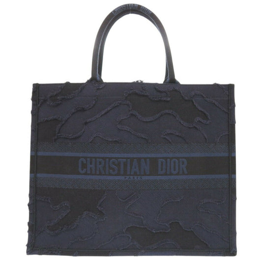 Dior Handbag Christian Tote Bag Canvas Blue Navy
