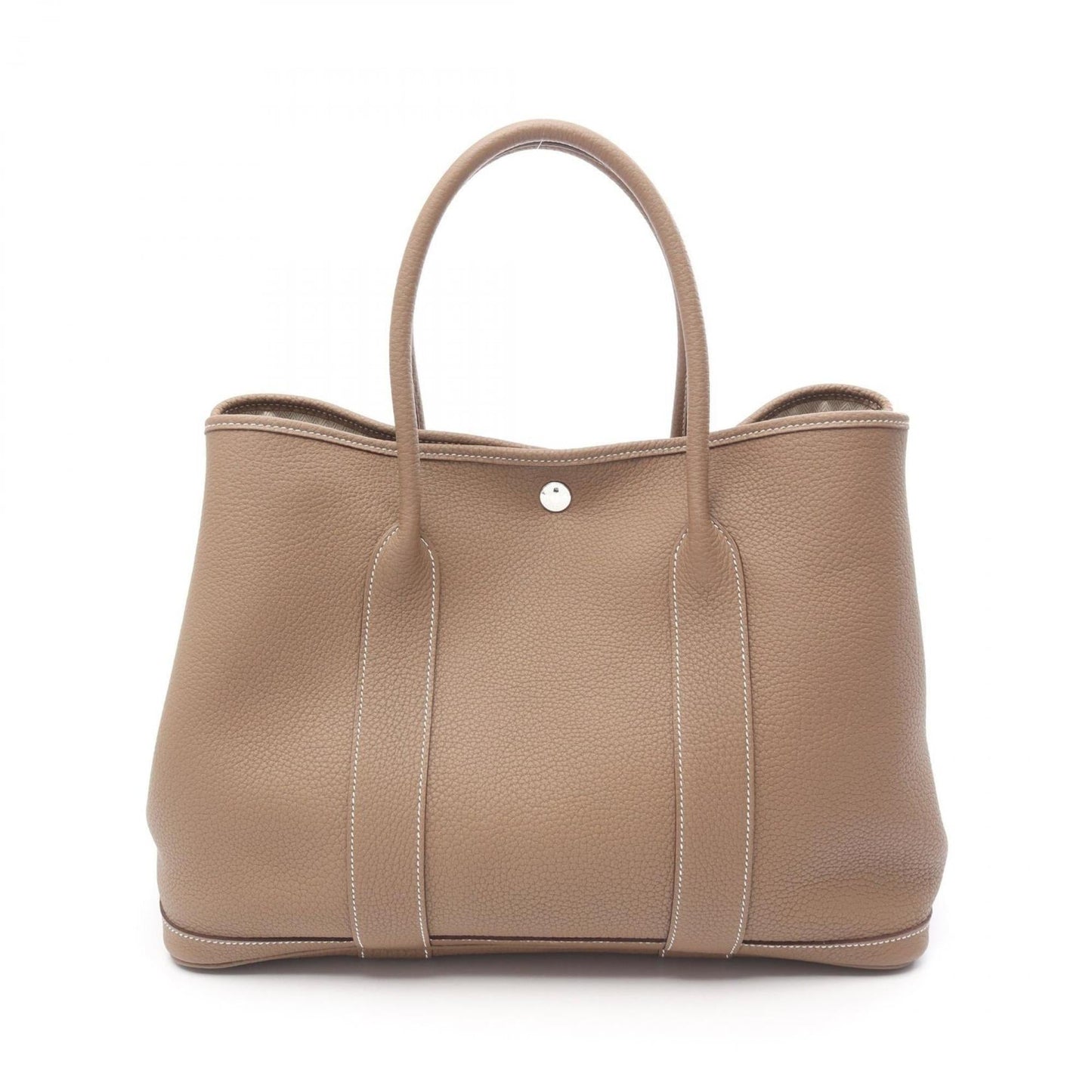 Hermes Negonda Tote Bag Leather Brown