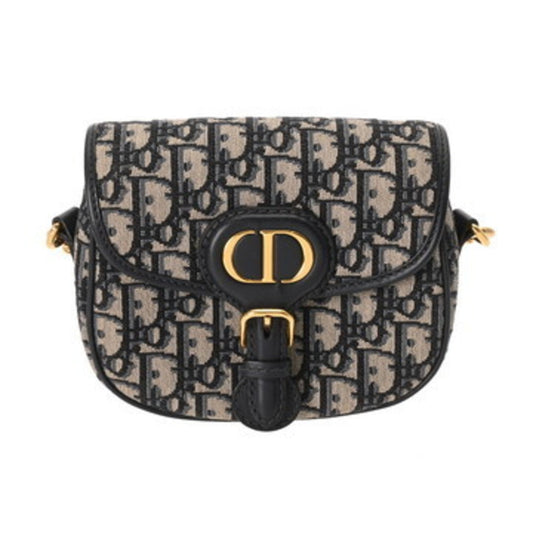 Dior Handbag Christian Jacquard Shoulder Bag 2 Blue Navy