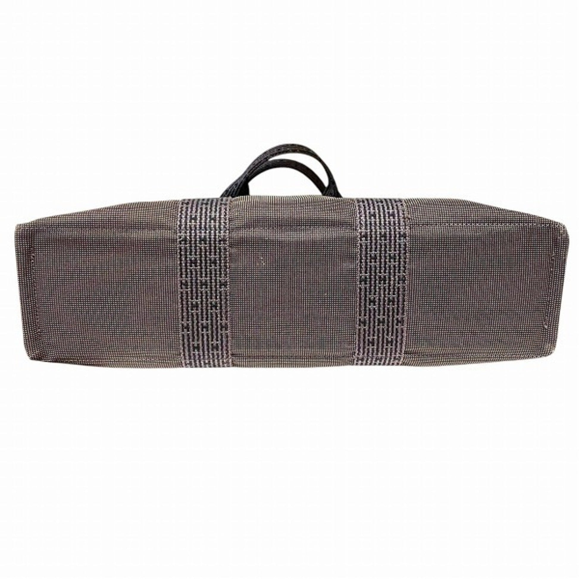 Hermes Tote Bag Canvas Gray Tote Bag 28