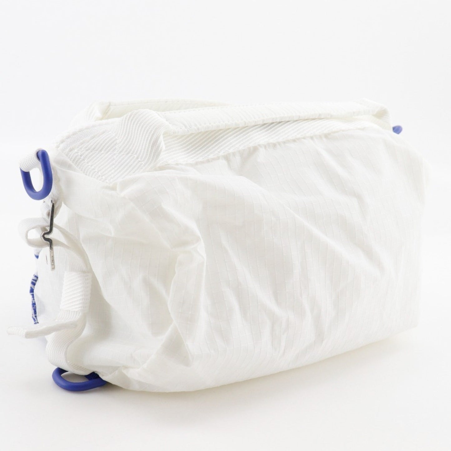 Burberry Shoulder Bag Nylon White Blue