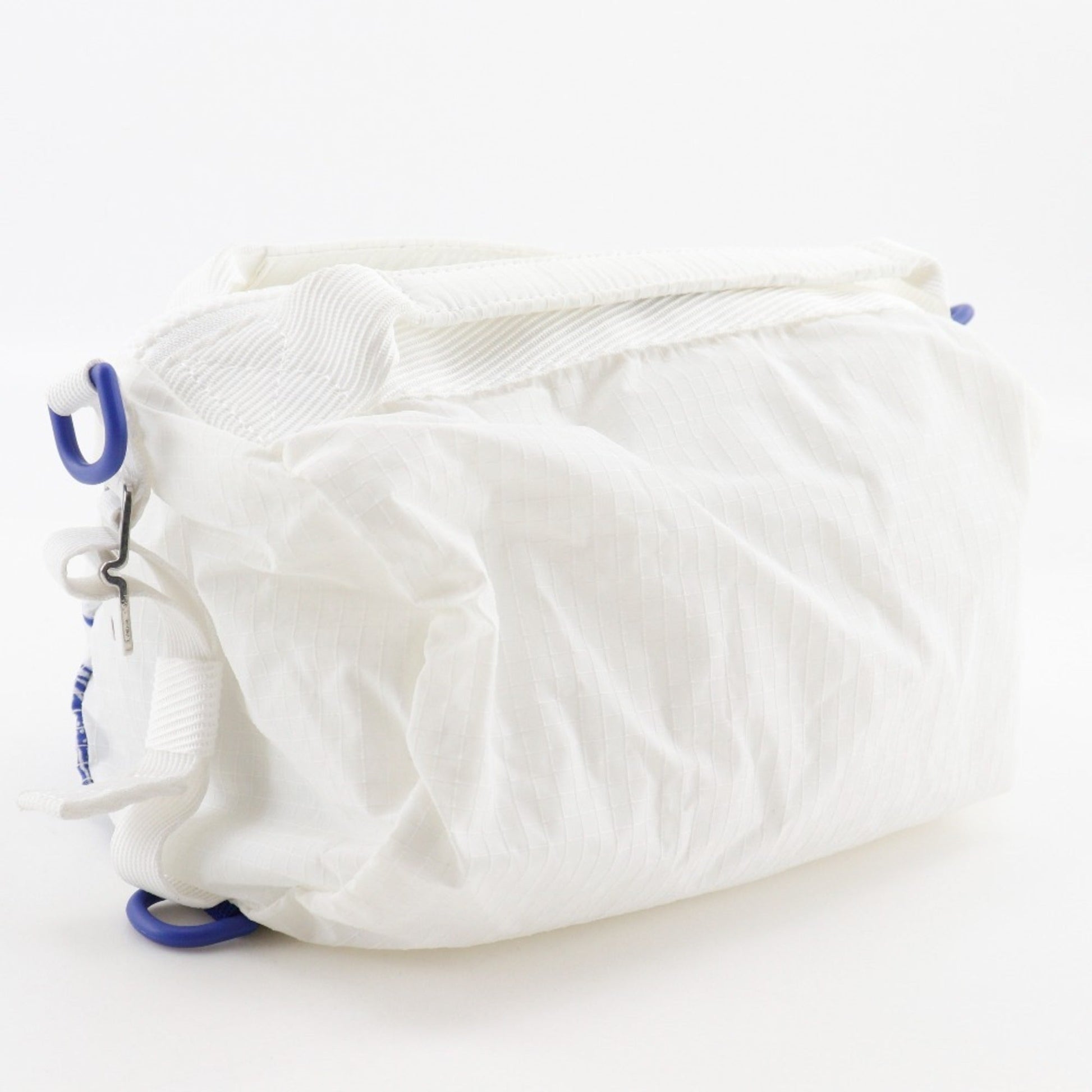 Burberry Shoulder Bag Nylon White Blue