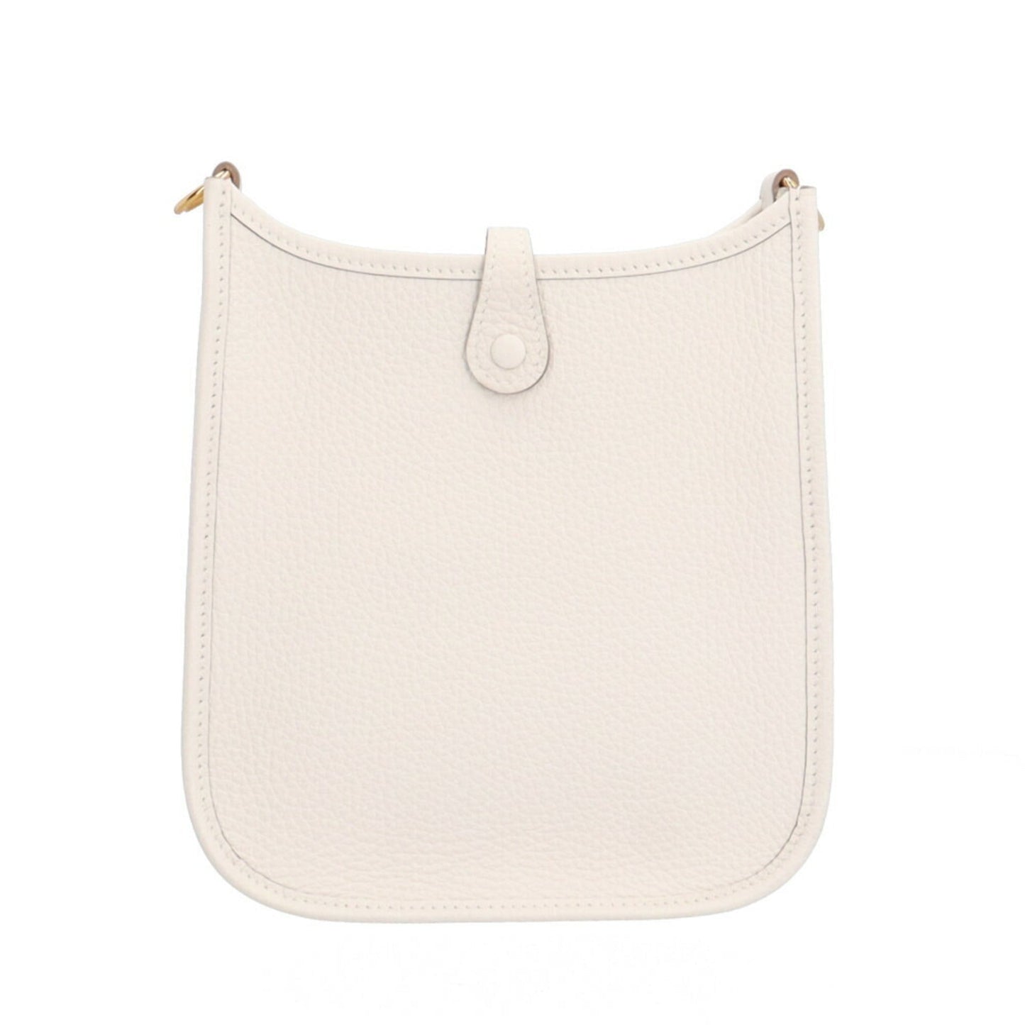 Hermes Evelyne Shoulder Bag Leather White