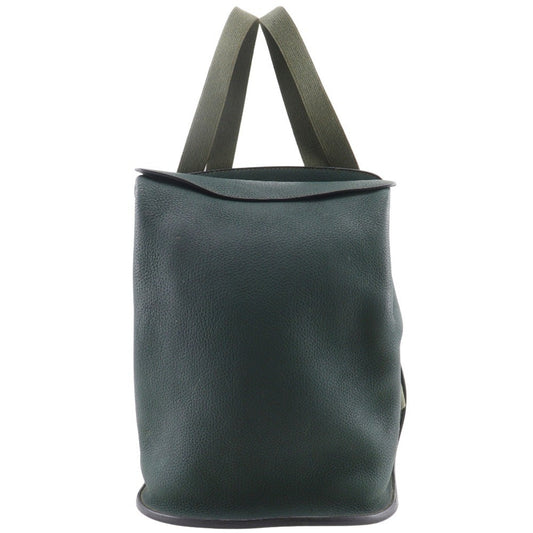 Hermes Backpack Leather Green