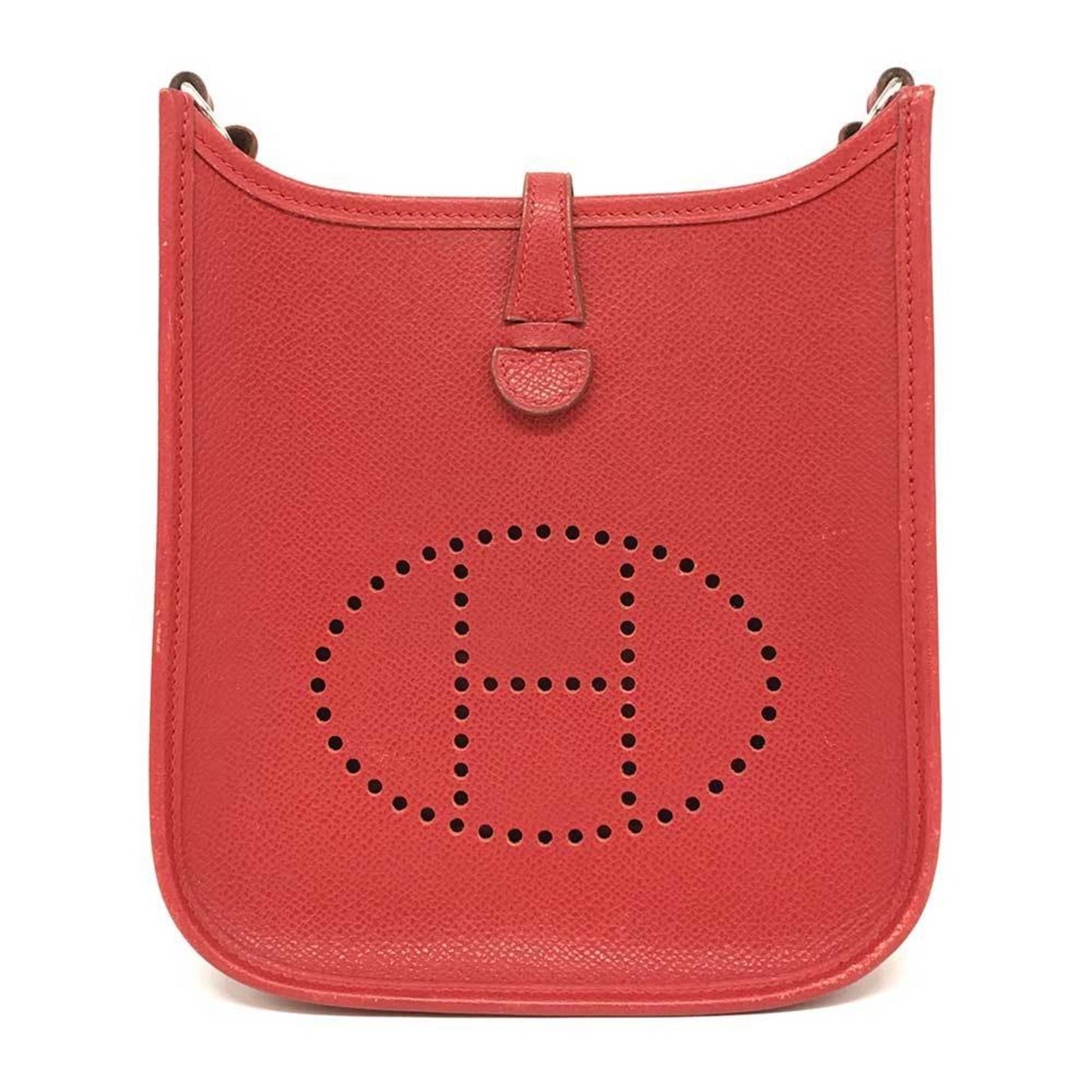 Hermes Color Pochette Shoulder Bag Red