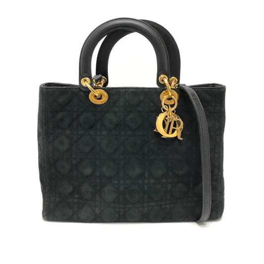 Dior Handbag Christian 17 Leather Black