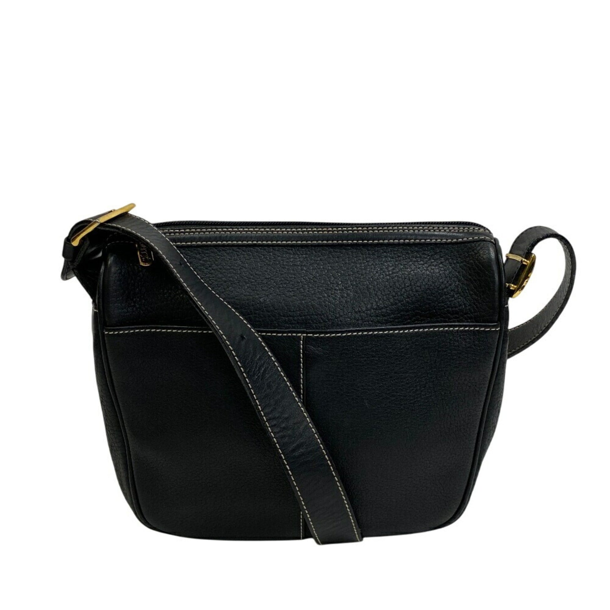 Burberry s Shoulder Bag Leather Black