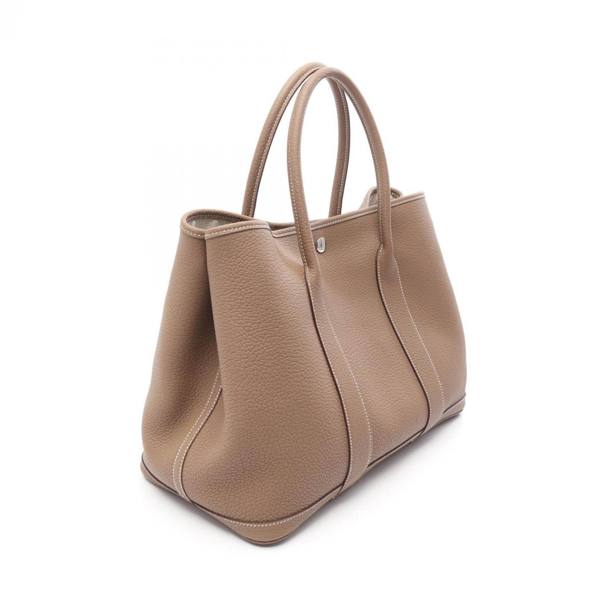 Hermes Negonda Tote Bag Leather Brown