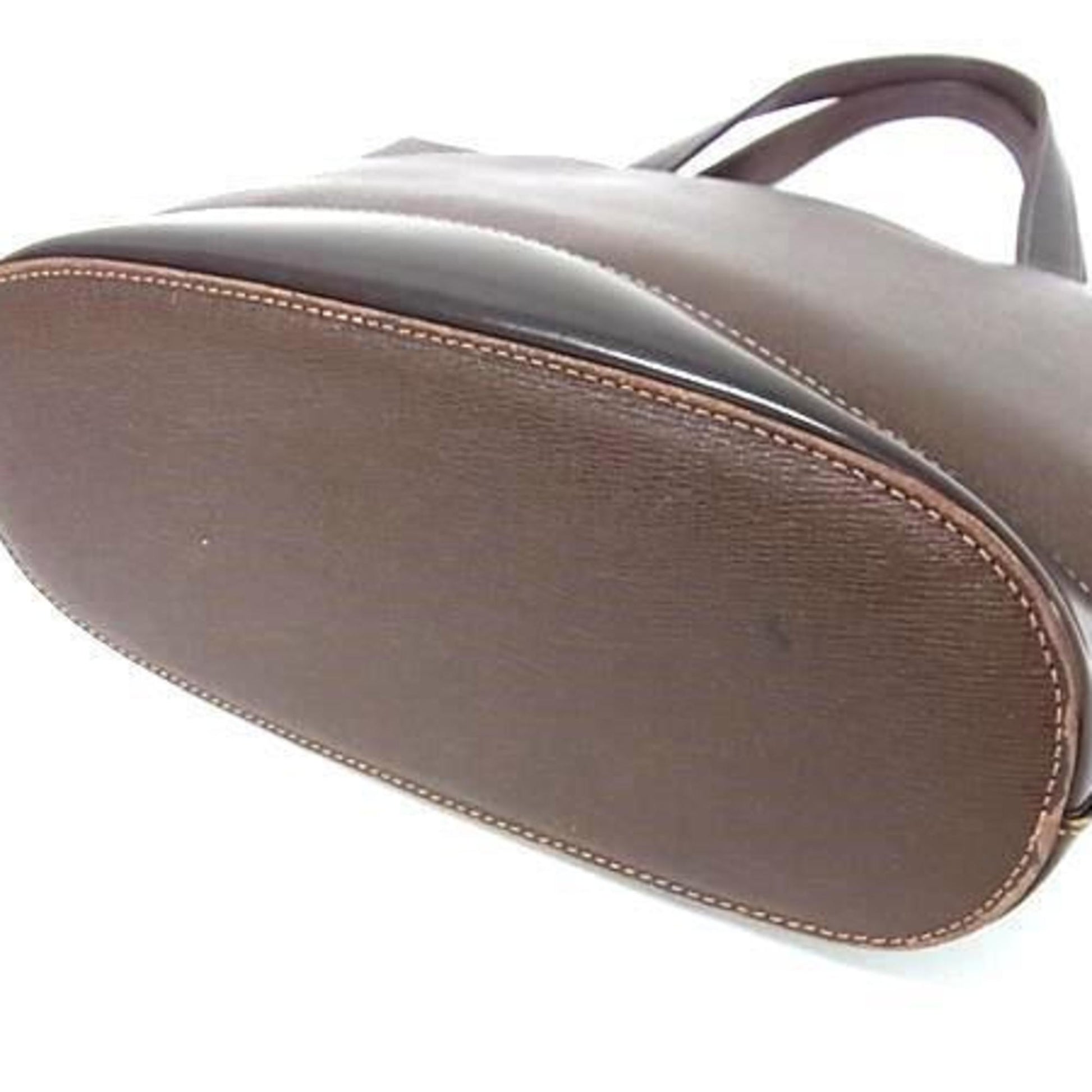 Burberry Handbag Tote Bag Leather Brown