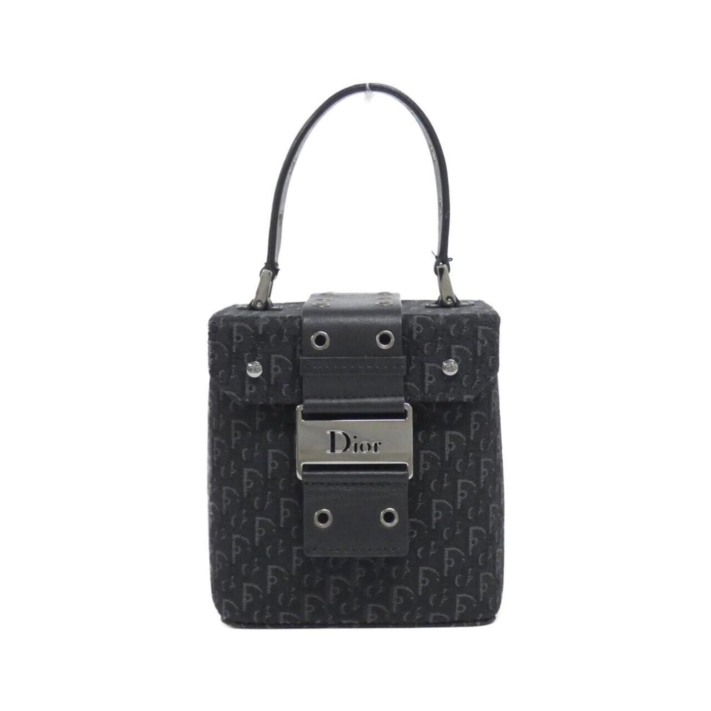 Dior Handbag Christian Canvas Black