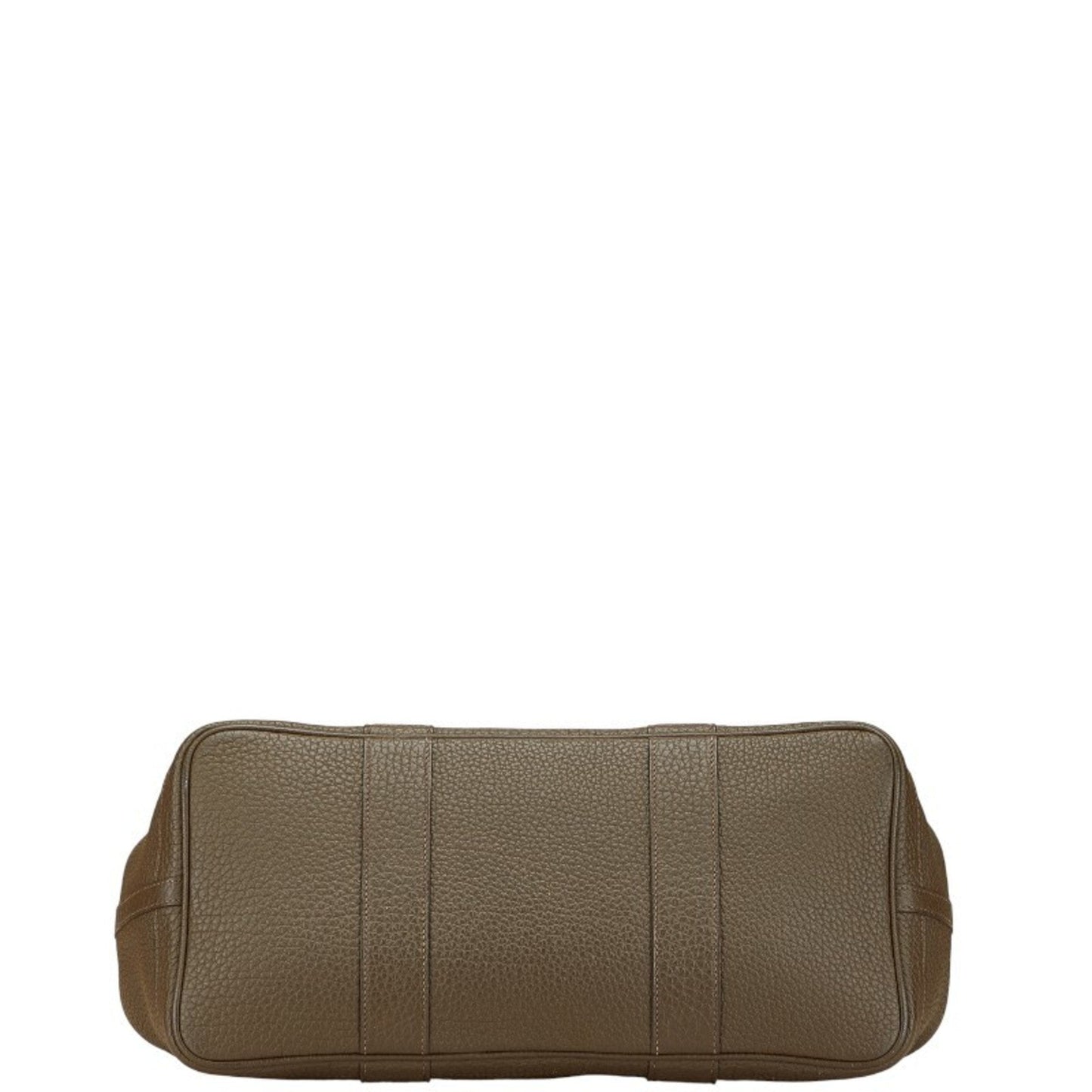 Hermes Garden Khaki Negonda Handbag Tote Bag Leather