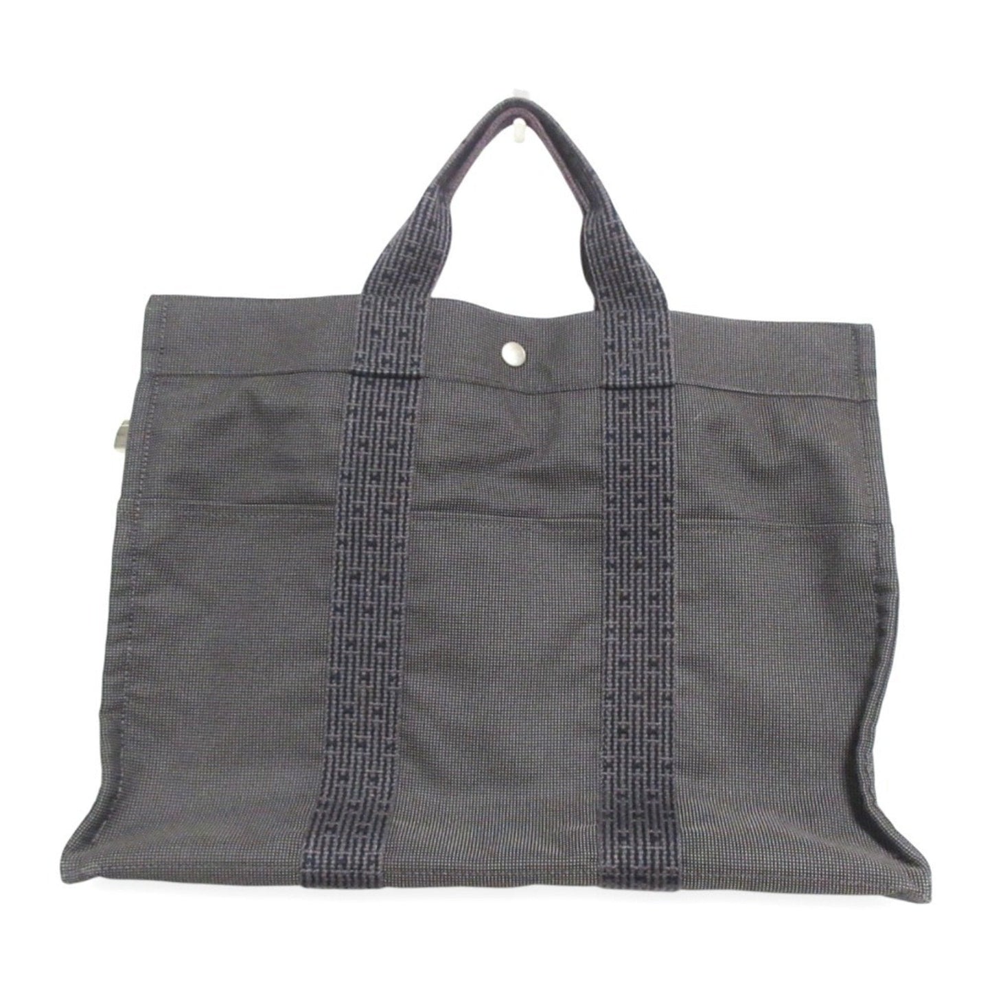 Hermes Tote Bag Canvas Gray Tote Bag 35