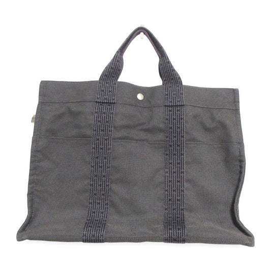 Hermes Tote Bag Canvas Gray Tote Bag 35