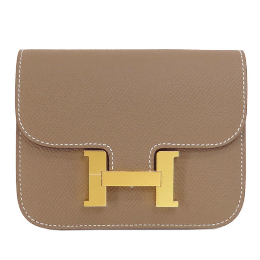 Hermes Constance Etoupe Epsom Shoulder Bag Leather Beige Gray