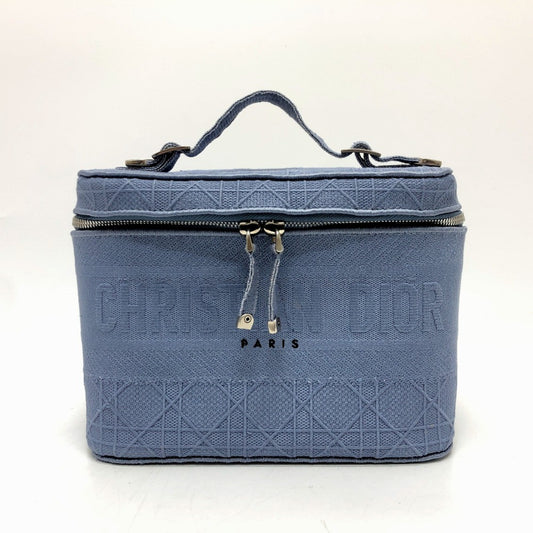 Dior Handbag Christian Cloth Blue
