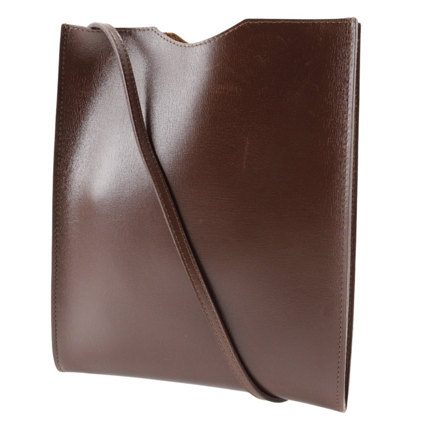 Hermes Shoulder Bag Leather Brown Shoulder Bag 1