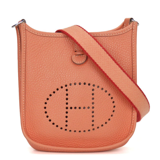 Hermes Color Salmon Togo Shoulder Bag Leather Red Pink