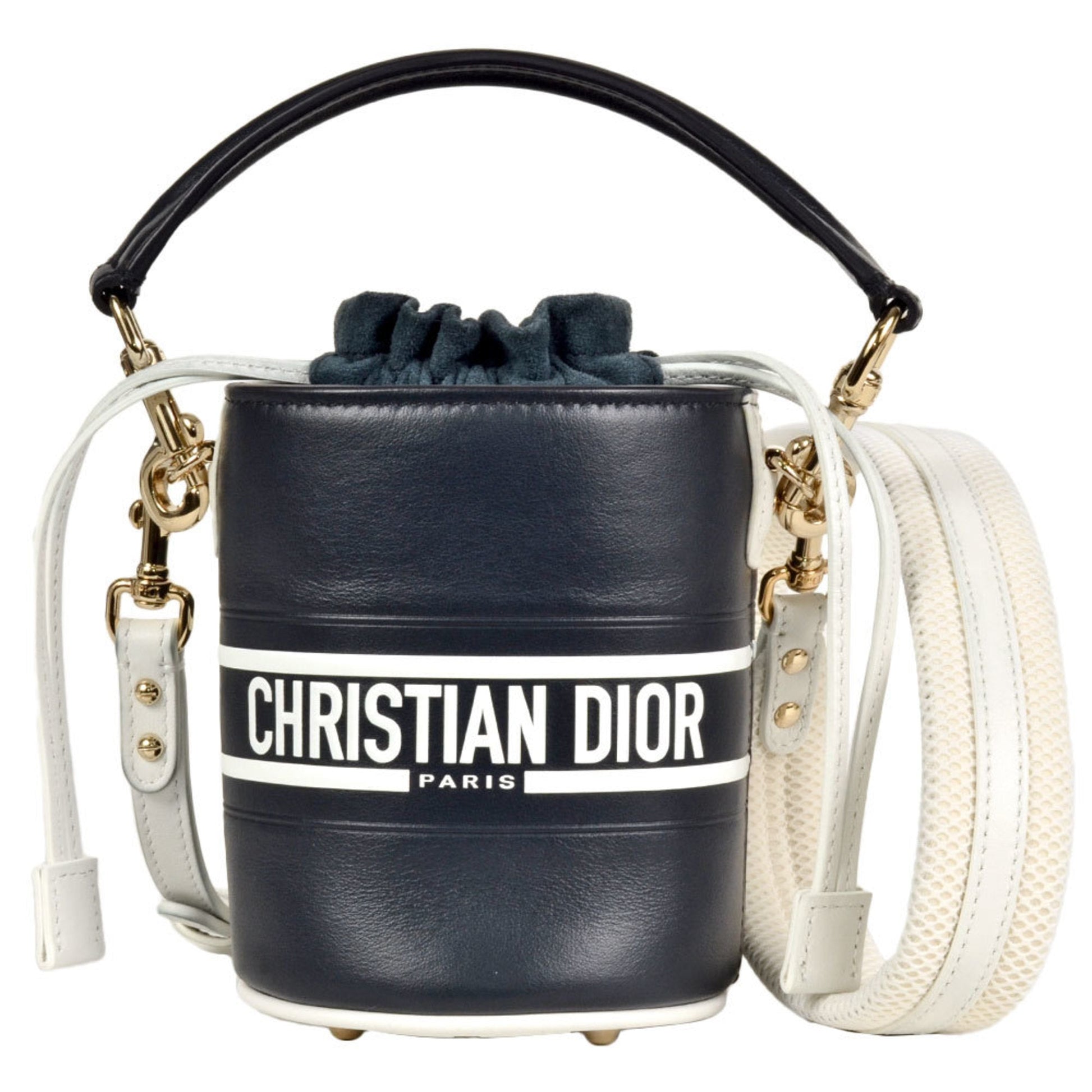 Dior Handbag Christian Shoulder Bag 52 Leather Black