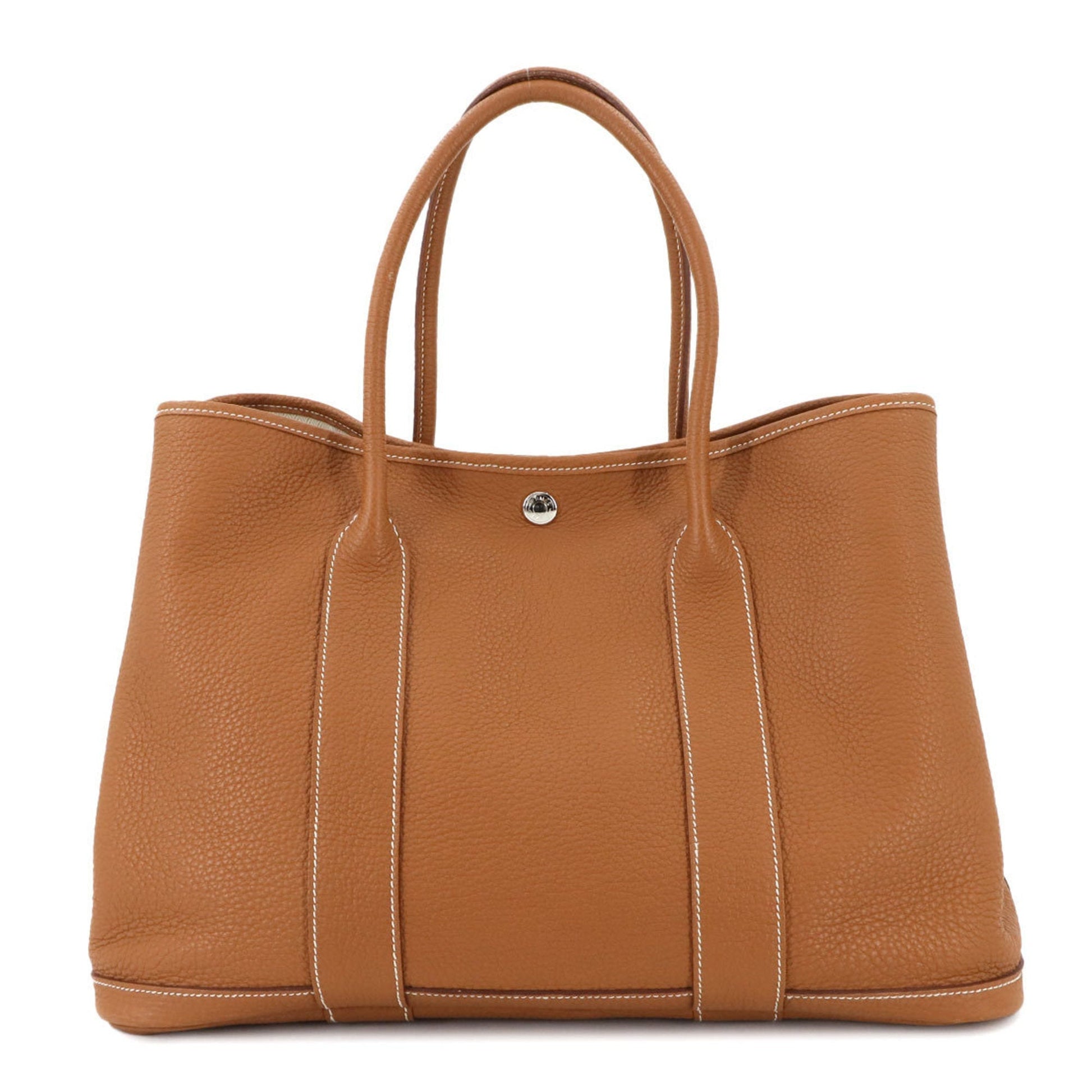 Hermes Negonda Tote Bag Leather Brown Tote Bag 7