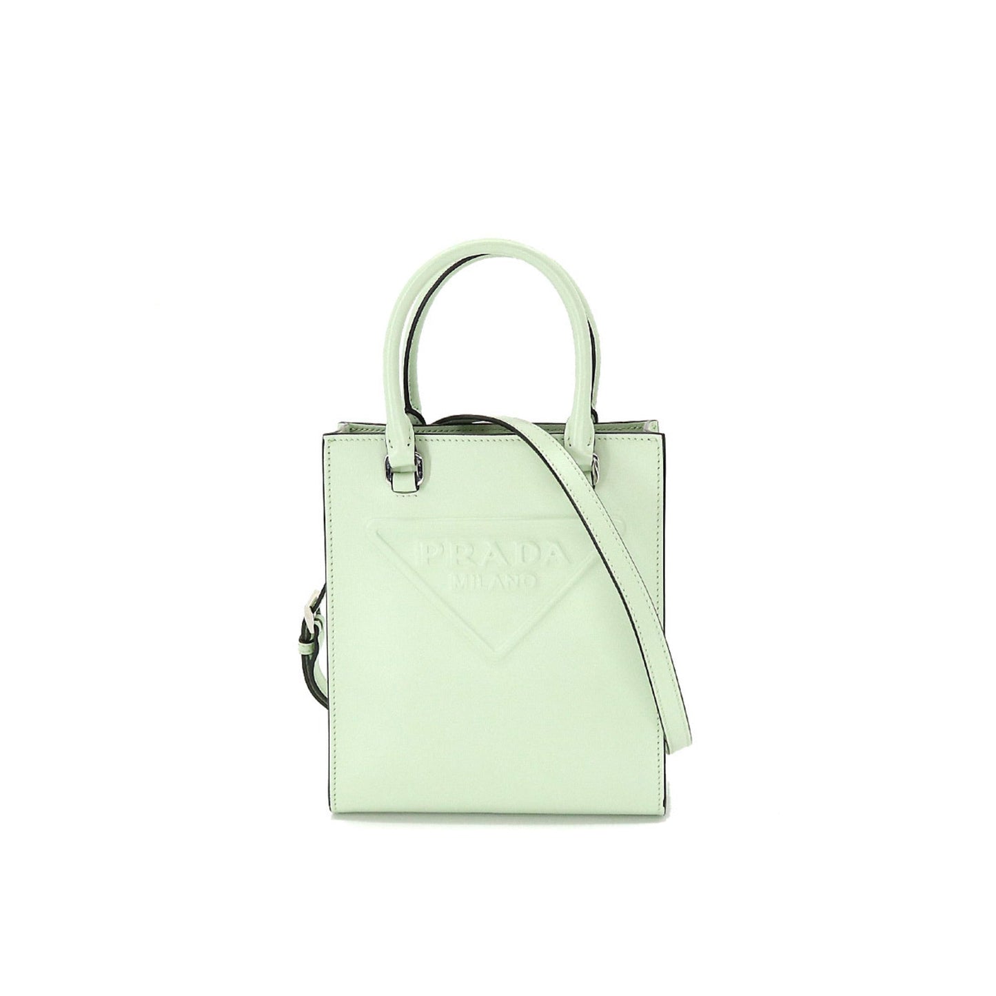 Prada 2Way Hand Shoulder Bag Ua Hand Shoulder Bag Leather Green