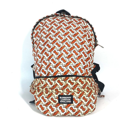 Burberry Fanny Pack Sling Bag Nylon White Orange Crossbody Bag