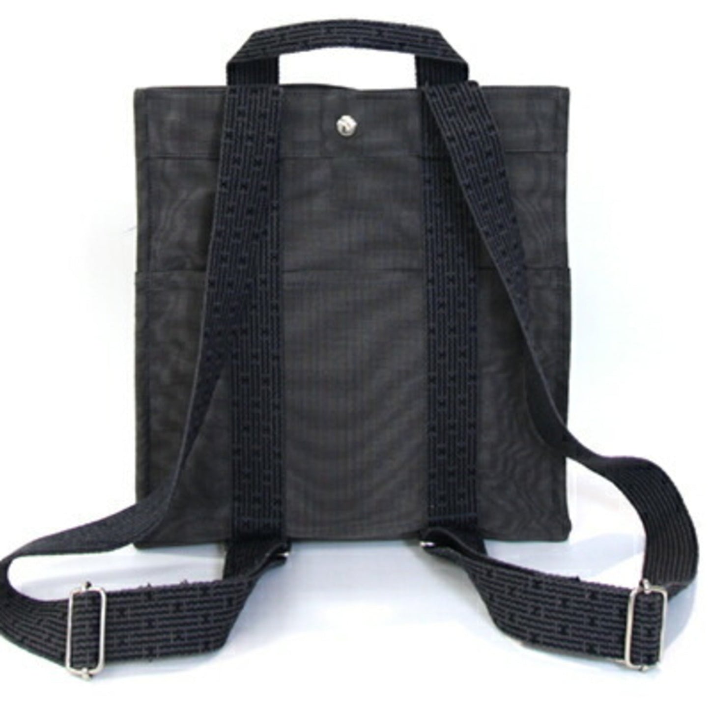 Hermes Backpack Canvas Gray Canvas Backpack 14