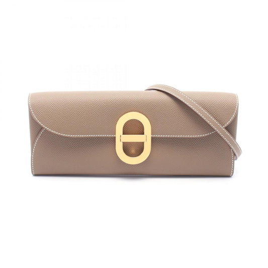 Hermes Epsom Shoulder Bag Leather Brown Bag 2